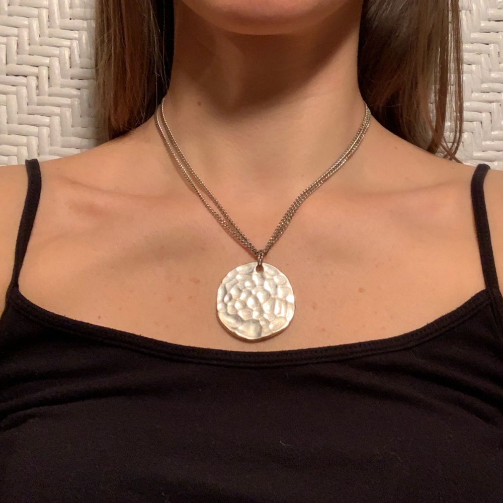 Express silver necklace